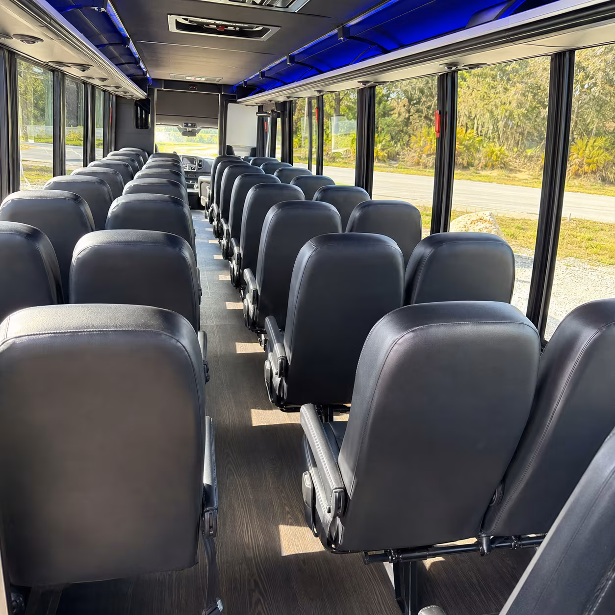 georgetown 25 passenger minibus inside