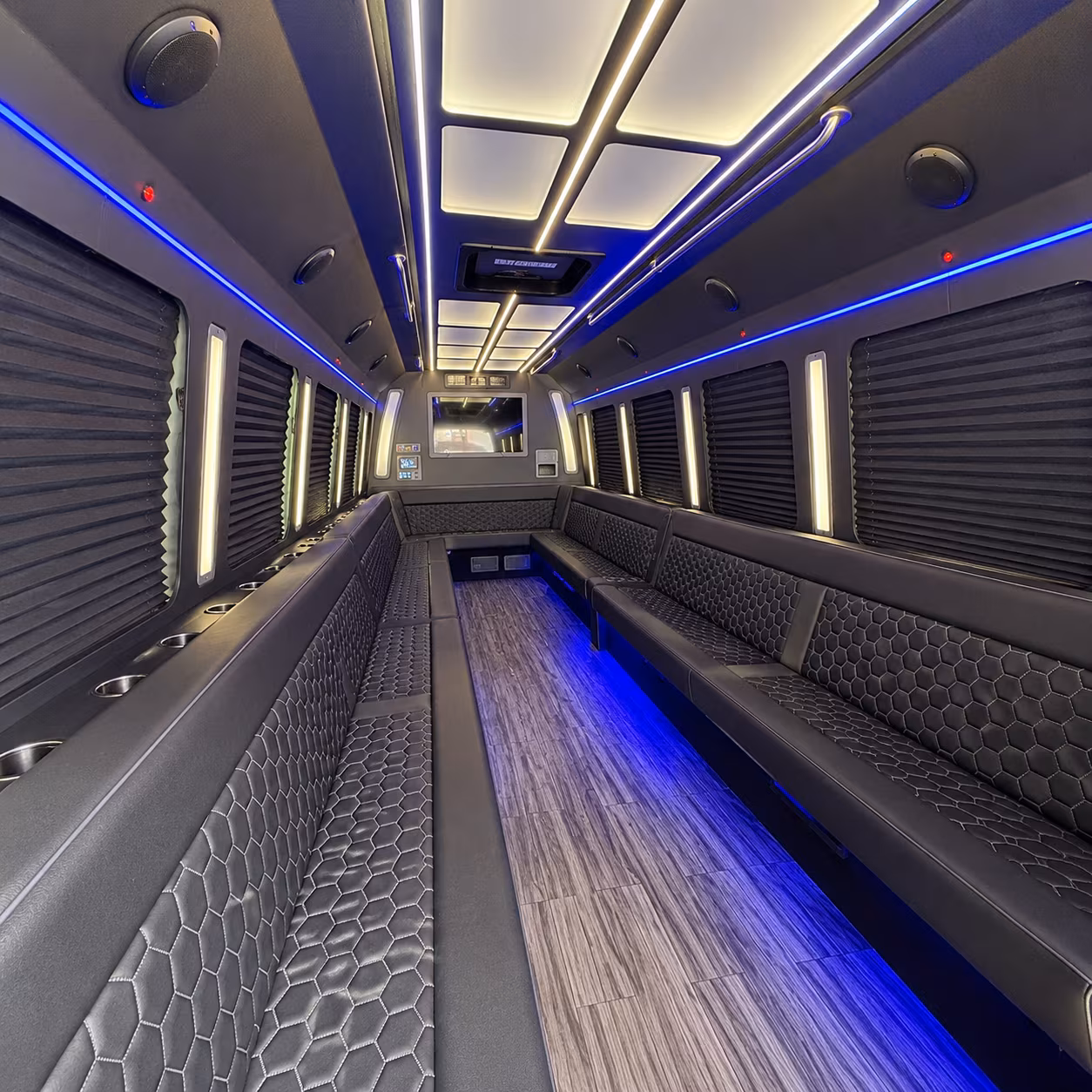 georgetown 30 passenger party bus interior