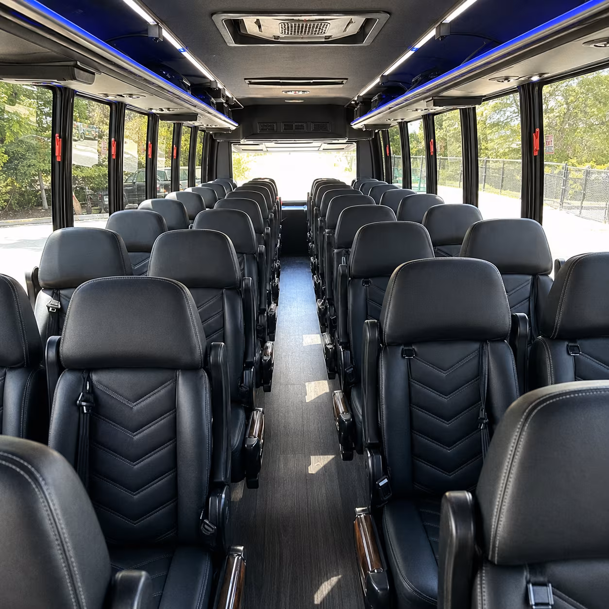 georgetown 35 passenger minibus inside