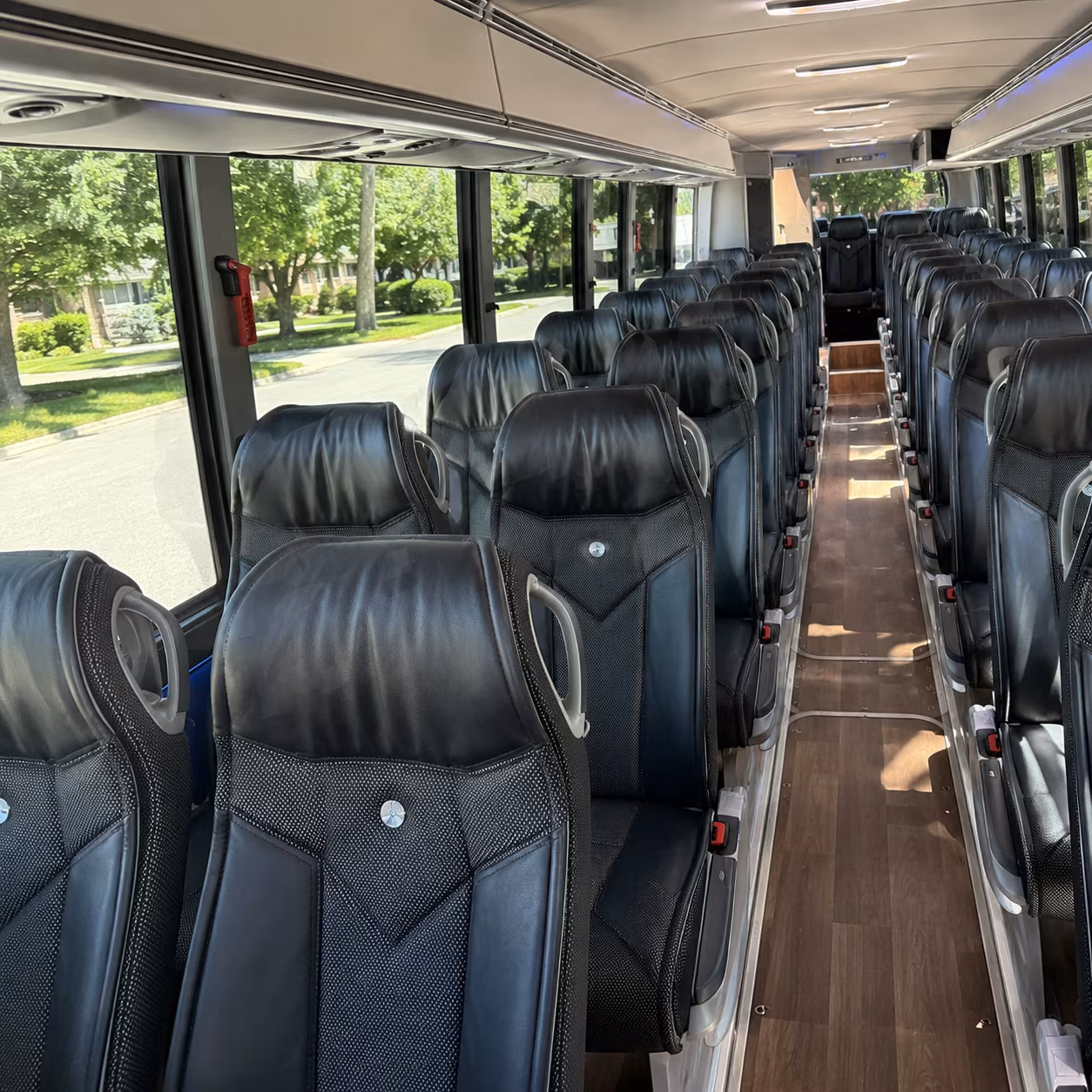 georgetown 40 passenger charter bus inside