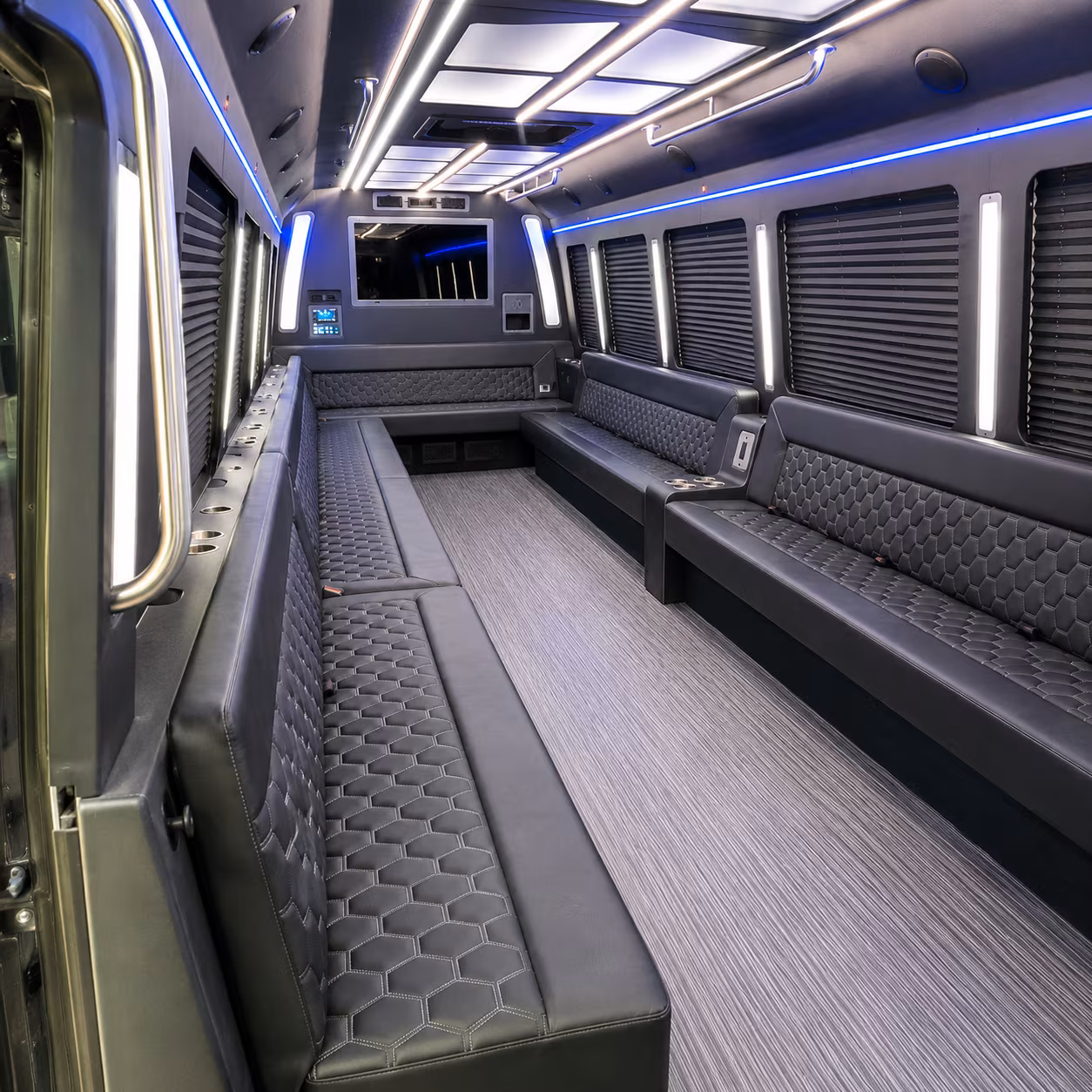 georgetown 40 passenger party bus interior