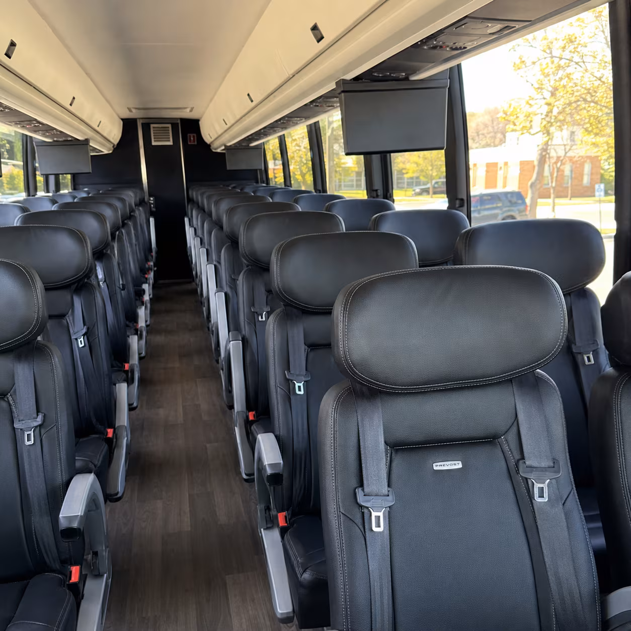 georgetown 45 passenger charter bus inside