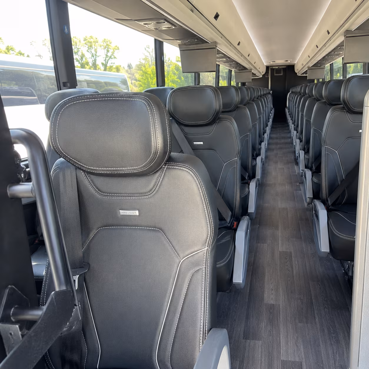 georgetown 47 passenger charter bus interior