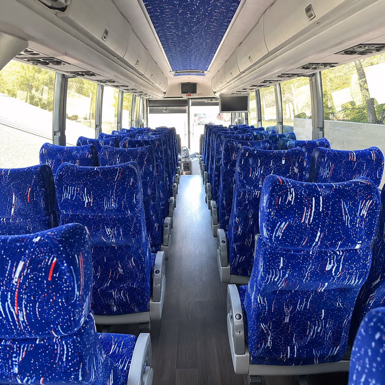georgetown 50 passenger charter bus interior