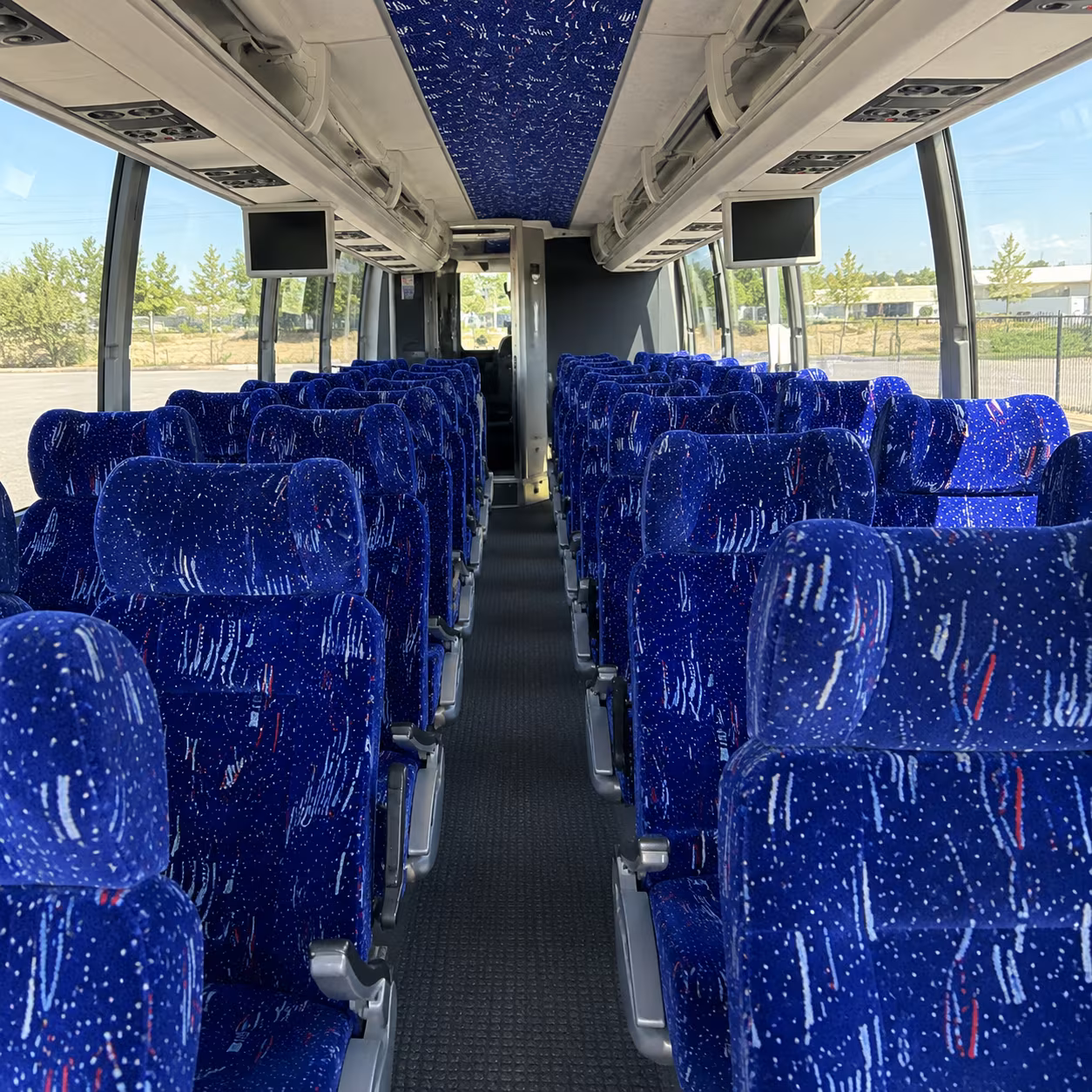 georgetown 54 passenger charter bus interior