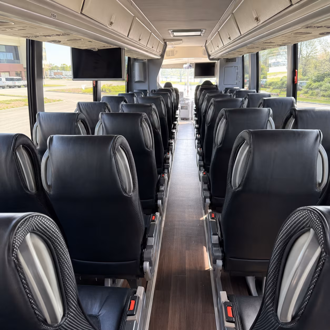 georgetown 56 passenger charter bus inside